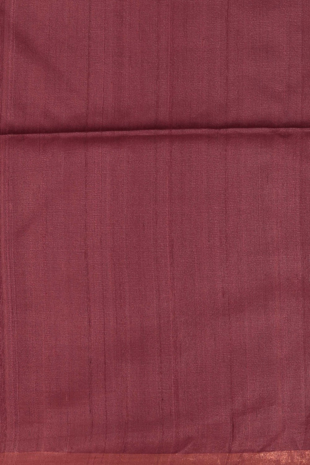 Image of Tussar Silk Red Dhoti With Kanduva (8 X 4)